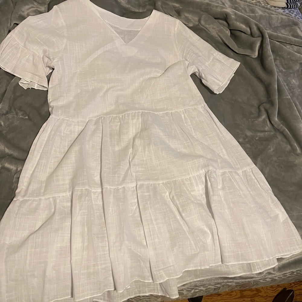 White babydoll dress